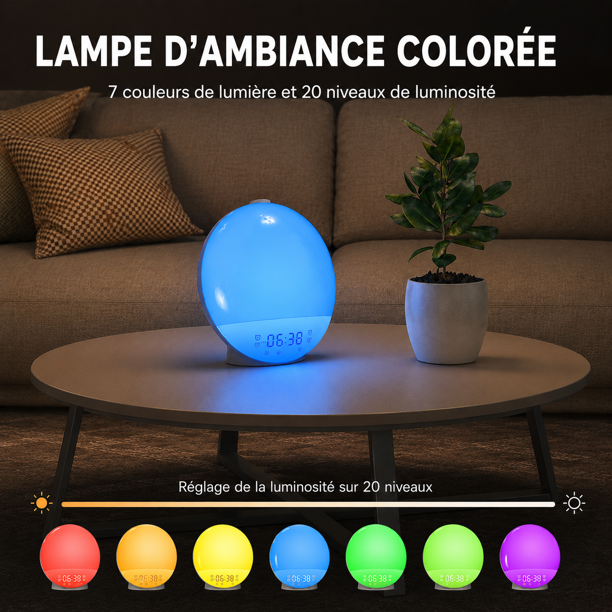 SUNRAY — Réveil Simulateur d'Aube & Aide au Sommeil